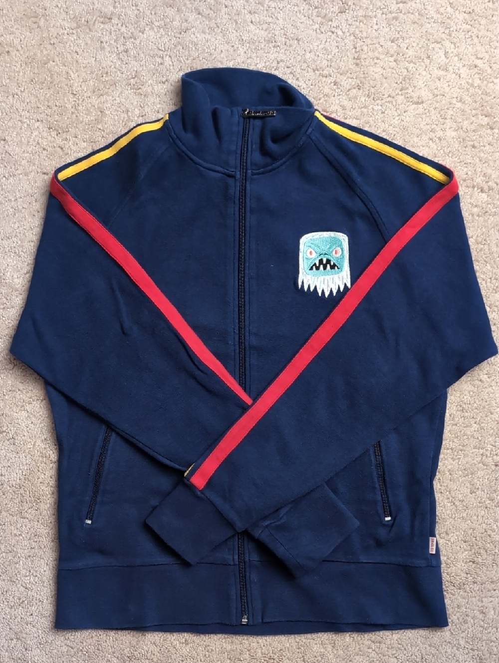 Vintage Women’s Gama-Go Yeti Navy & Red & Yellow Zipper Jacket By Tim Biskup